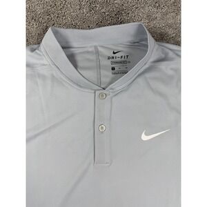 Nike Golf Dry Victory Blade Polo , Men's Size XL, Gray Button TShirt, NWT